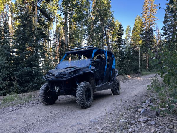 Side-by-Side vehicle on a trail